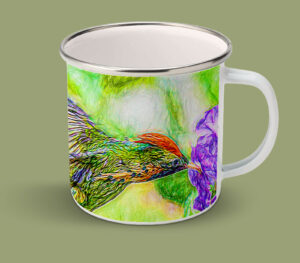 Enamel Mugs 17oz ( Digital Art ) Tufted Coquette Male