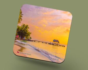 Corkback Coaster (Tobago) Pigeon Point Sunset