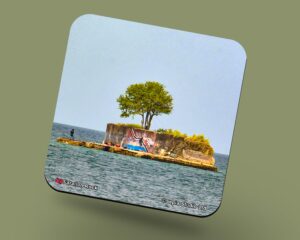 Corkback Coaster (Seascape) Farallon Rock