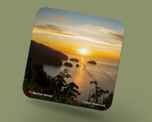 Corkback Coaster (Seascape) Maracas Sunset