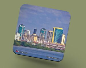 Corkback Coaster (Architechture) Port Of Spain Trinidad