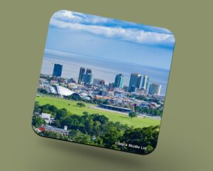 Corkback Coaster (Architechture) Port Of Spain Trinidad