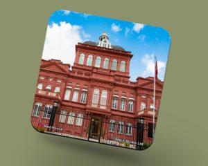 Corkback Coaster (Architechture) Red House