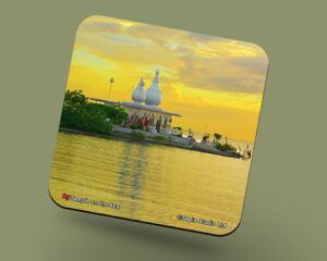 Corkback Coaster (Seascape) Temple on the Sea