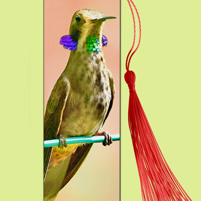 Bookmark Metal (Hummingbird) Brown Violetear