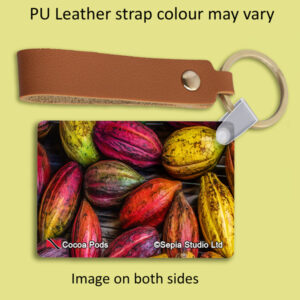 Key Ring Metal Cocoa Pods