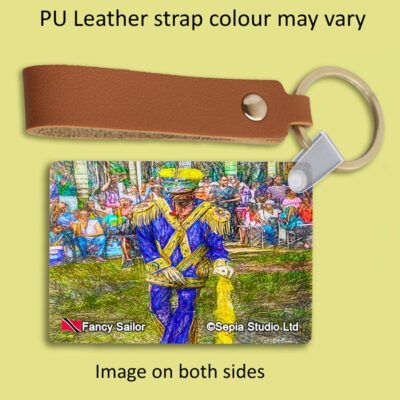 Key Ring Metal Fancy Sailor