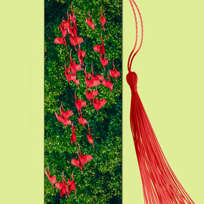 Bookmark Metal (Birds) Scarlet Ibis at Caroni Bird Sanctuary