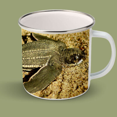Enamel Mugs 17oz (Turtle) Leatherback Turtle Hatchling