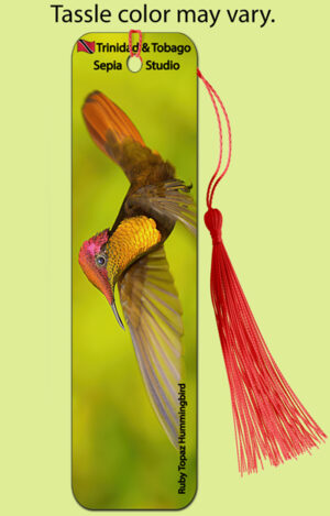 Bookmark Metal (Hummingbird) Ruby Topaz (M)