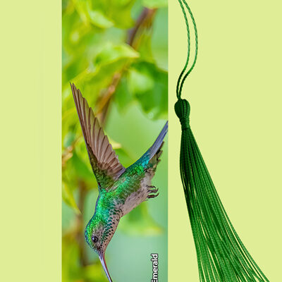 Bookmark Metal (Hummingbird) White Chested Emerald