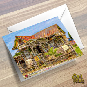 Greeting Cards 5" x 7" (Digital Art) Carlos Street House