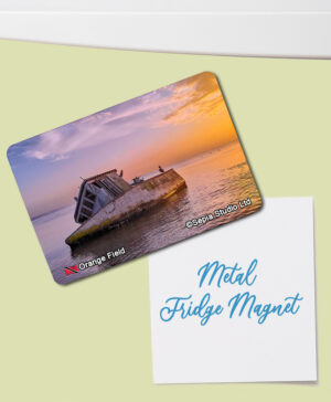 Fridge Magnet (Seascape) Orange Field