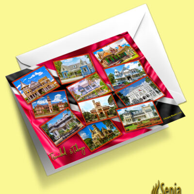 Greeting Cards 5" x 7" (Trinidad  & Tobago) Trinidad and Tobago Architecture