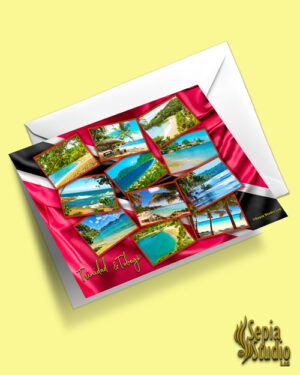 Greeting Cards 5" x 7" (Trinidad & Tobago) Trinidad and Tobago Beaches