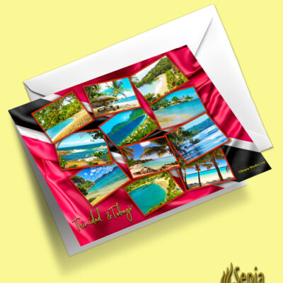 Greeting Cards 5" x 7" (Trinidad  & Tobago) Trinidad and Tobago Beaches