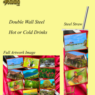 20oz Steel Tumbler (Trinidad & Tobago) Trinidad & Tobago Mixed Images