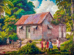 Jigsaw Puzzle (252pcs) Digital Art Backyard Fun