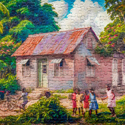 Jigsaw Puzzle (252pcs) Digital Art Backyard Fun