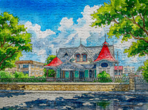 Jigsaw Puzzle (252pcs) Watercolor Boissiere House