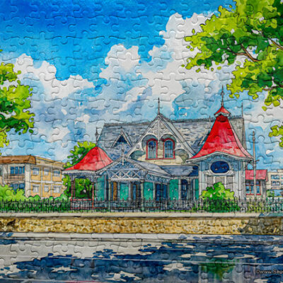 Jigsaw Puzzle (252pcs) Watercolor Boissiere House