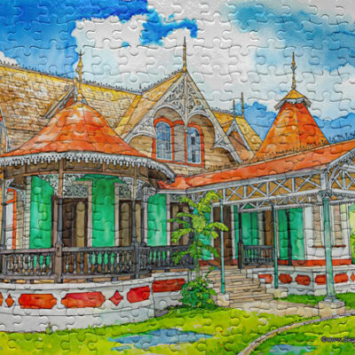 Jigsaw Puzzle (252pcs) Watercolor Boissiere House