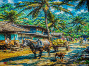 Jigsaw Puzzle (252pcs) Digital Art Coconut Man