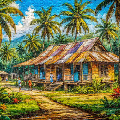 Jigsaw Puzzle (252pcs) Digital Art Country House