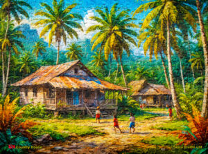 Jigsaw Puzzle (252pcs) Digital Art Country House