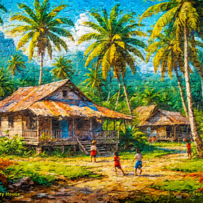 Jigsaw Puzzle (252pcs) Digital Art Country House
