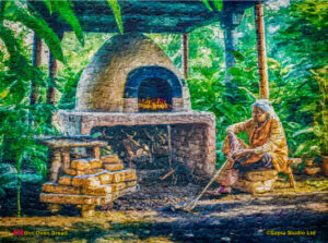 Jigsaw Puzzle (252pcs) Digital Art Dirt Oven Bread