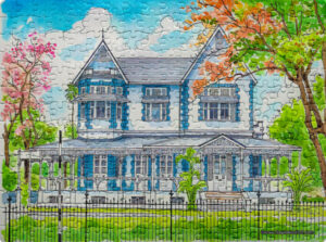 Jigsaw Puzzle (252pcs) Watercolor Hayes Court