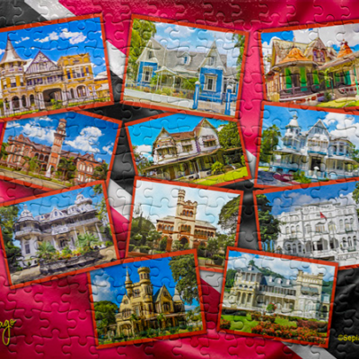 Jigsaw Puzzle (252pcs) Trinidad & Tobago Houses