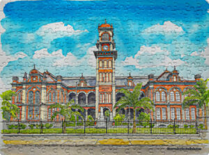 Jigsaw Puzzle (252pcs) Watercolor Queen's Royal College