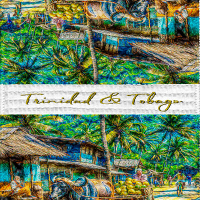 Tea Towel (16" x 24") Coconut Man