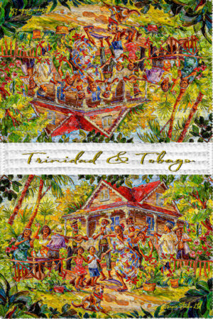 Tea Towel (16" x 24") Trini Parang (Heritage)